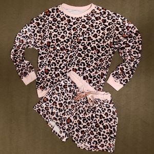 Leopard print pajama set